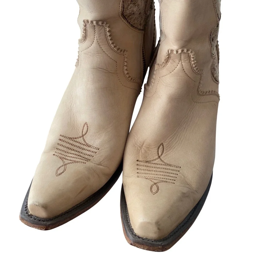 Junk Gypsy Lane Boots Hard To Handle OTK Western Embroidered Cactus Floral Boots